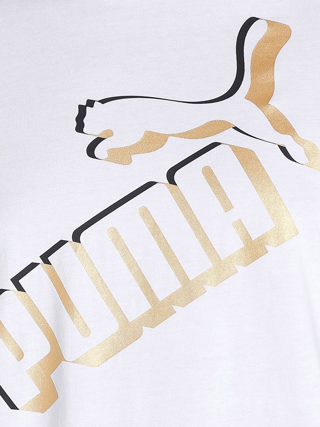 Puma Men Puma White Printed Essentials+ Big Logo T-Shirt (6)