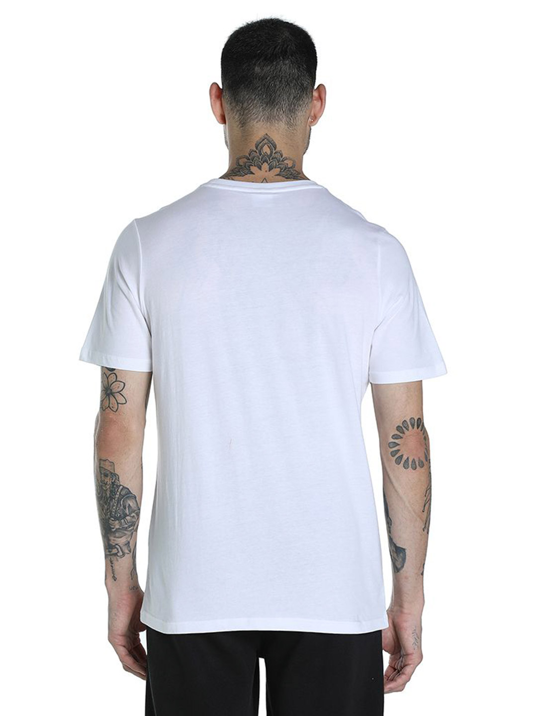 Puma Men Puma White Printed Lava Flow Logo T-Shirt (2)