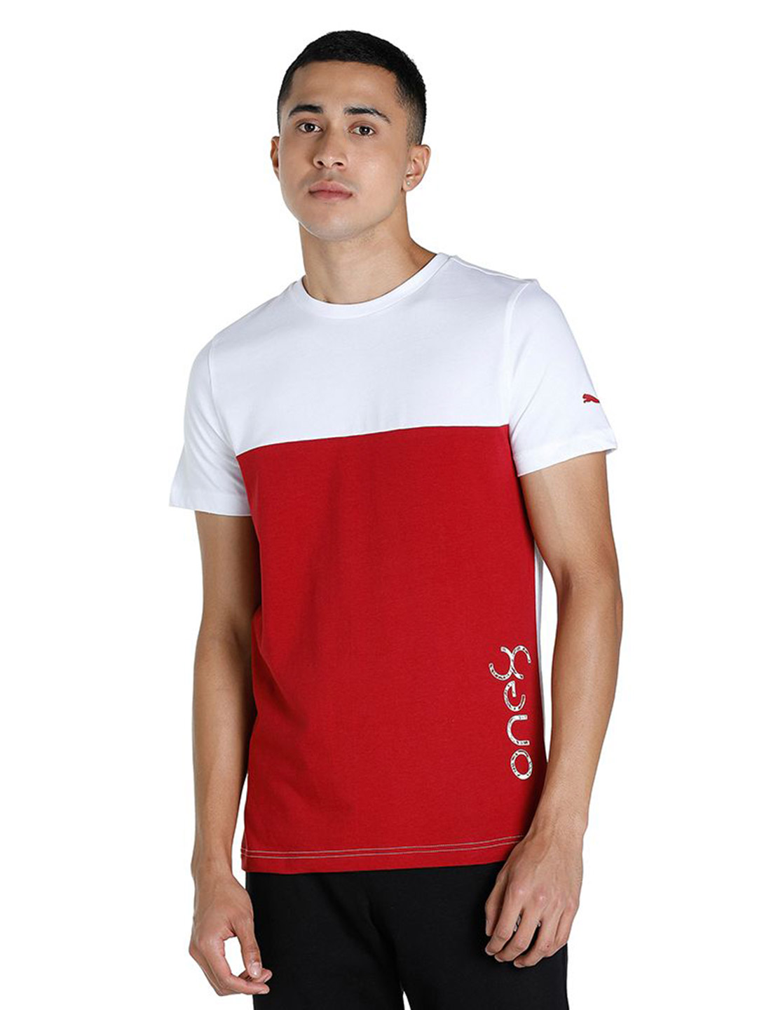 Puma Men Puma White Printed one8 Virat Kohli Color Block T-Shirt (1)