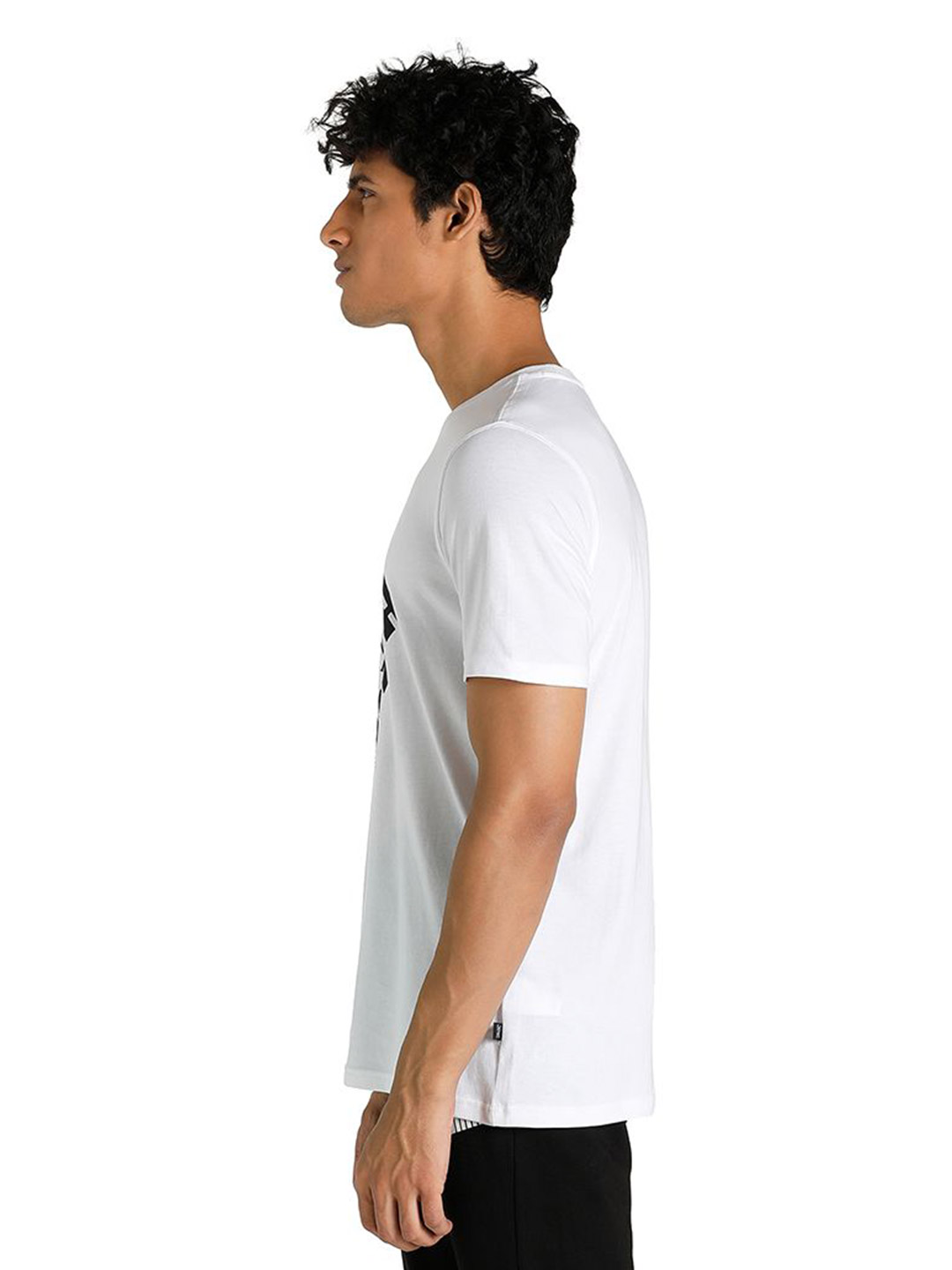 Puma Men Puma White Printed Power Logo T-Shirt (3)