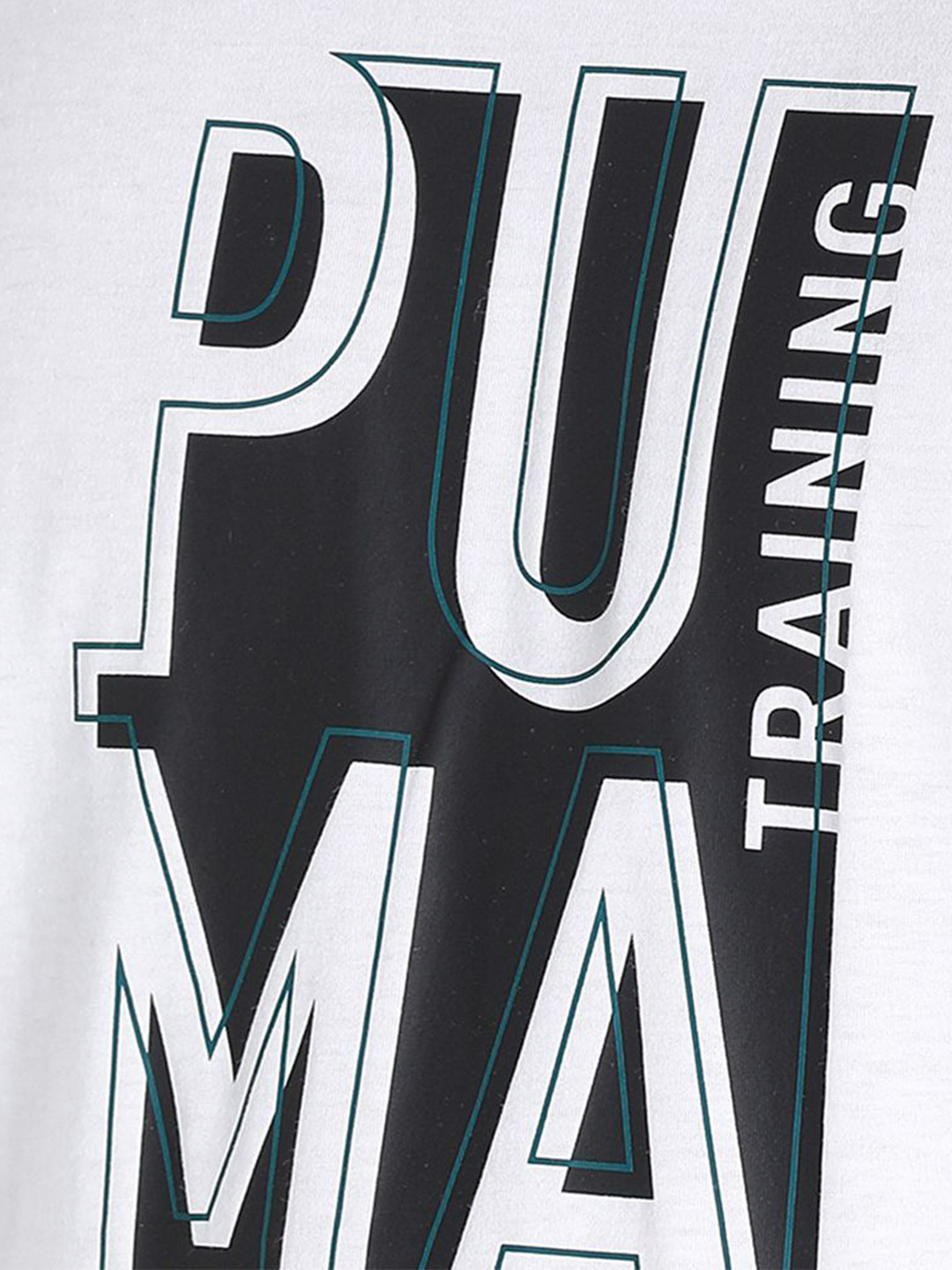 Puma Men Puma White Printed Short Sleeve Training T-Shirt (6)