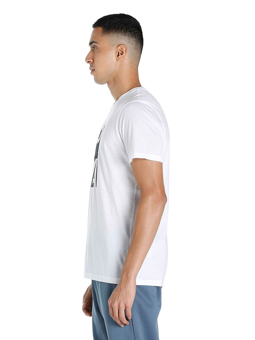 Puma Men Puma White Printed Short Sleeve Training T-Shirt (3)