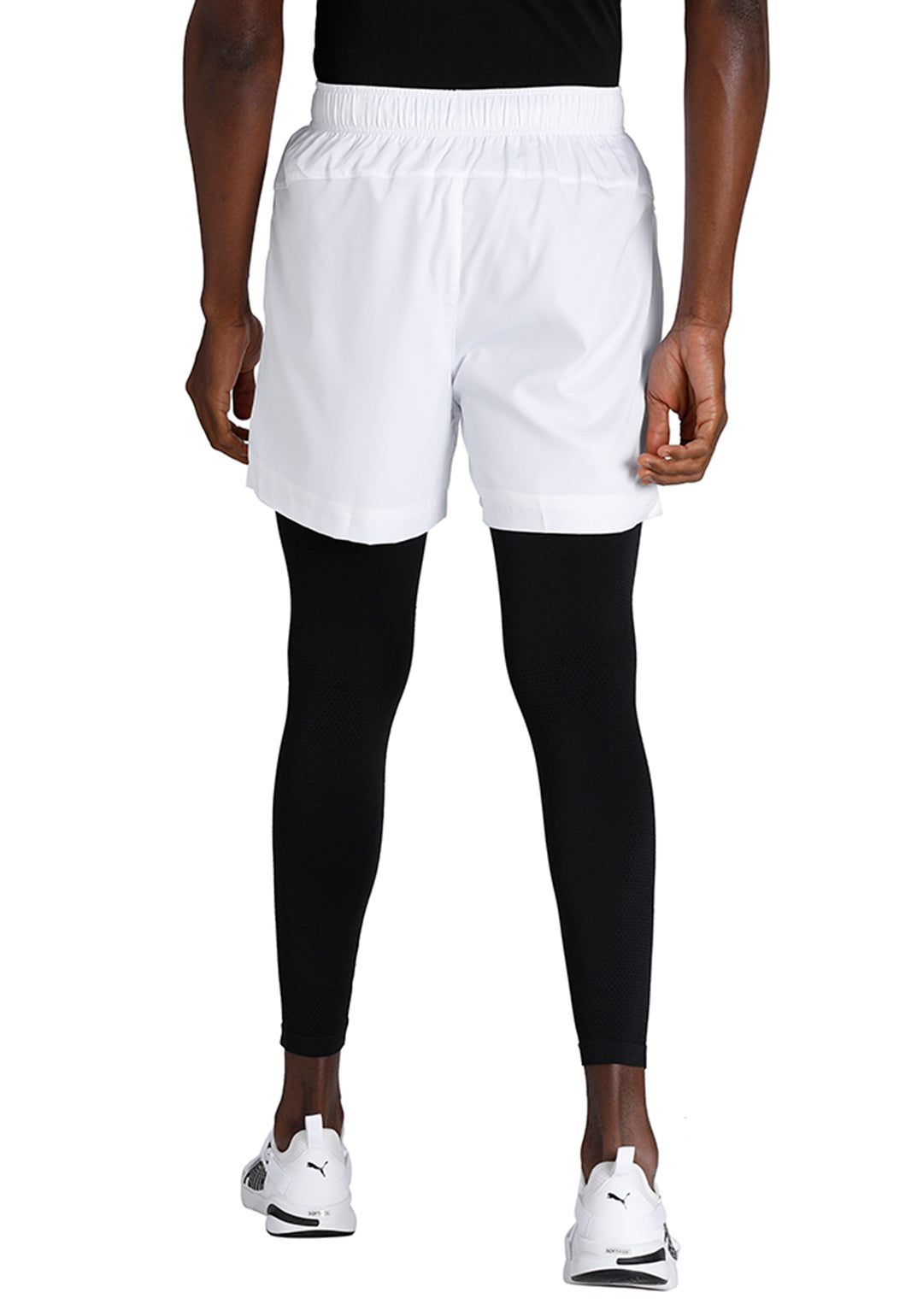 Puma Men Puma White Solid Active Woven Shorts (2)