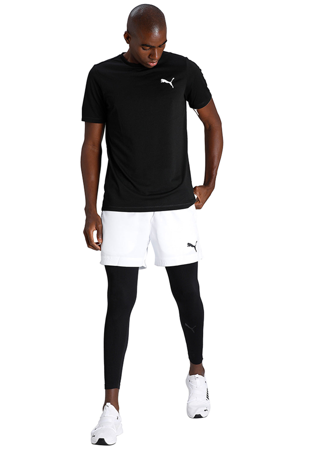 Puma Men Puma White Solid Active Woven Shorts (5)