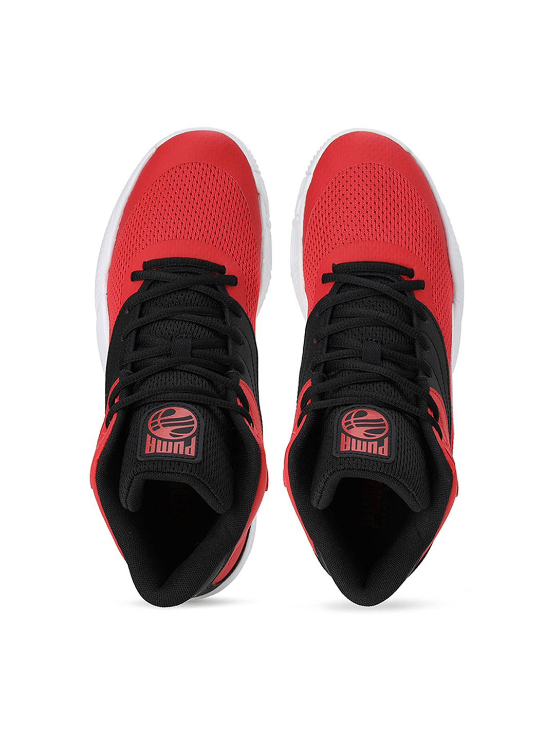 Puma Men Red & Black Triple Mid Basketball Shoes (3)