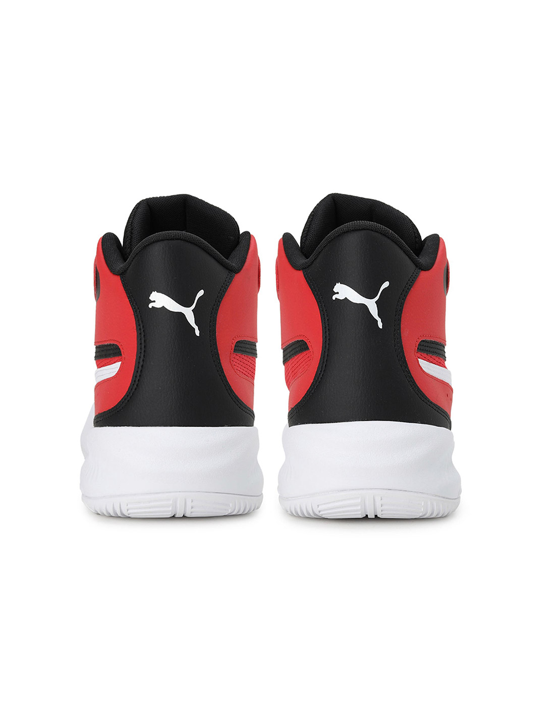 Puma Men Red & Black Triple Mid Basketball Shoes (5)