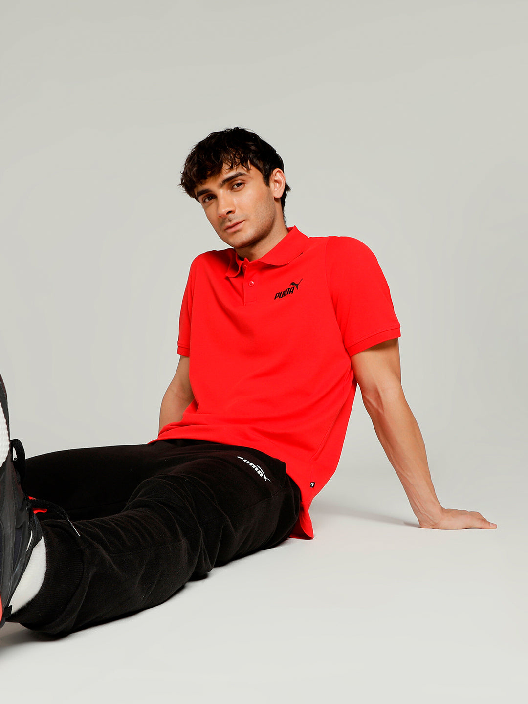Puma Men Red ESS Pique Polo (1)