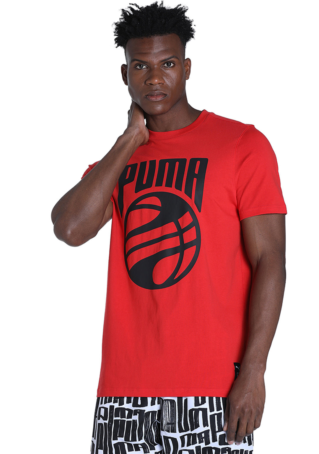 Puma Men Red Posterize T-Shirt