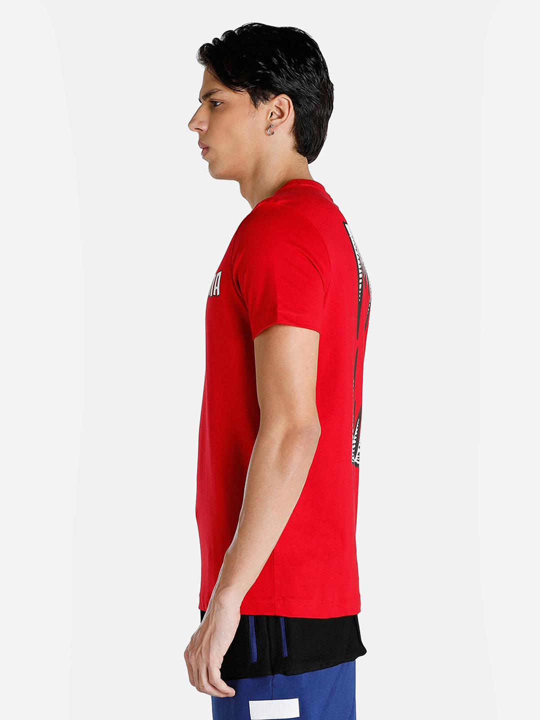Puma Men Red & White Printed All Net T-Shirts (2)