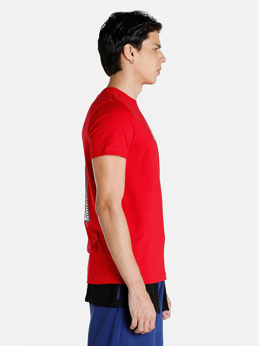 Puma Men Red & White Printed All Net T-Shirts (4)