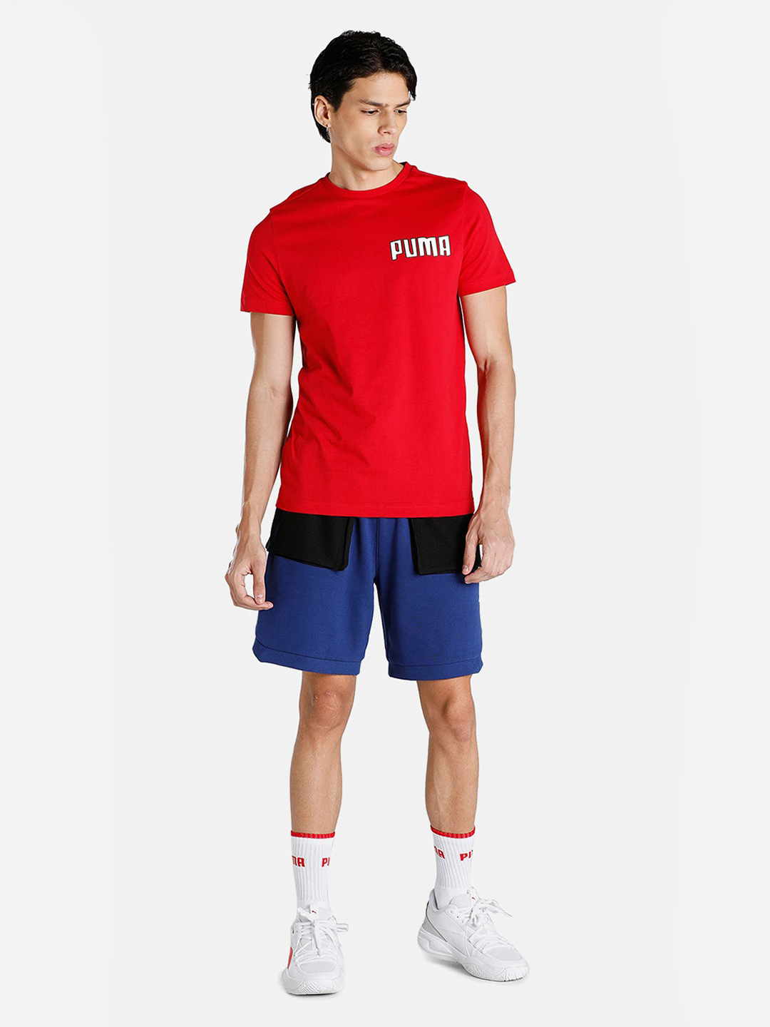 Puma Men Red & White Printed All Net T-Shirts (5)