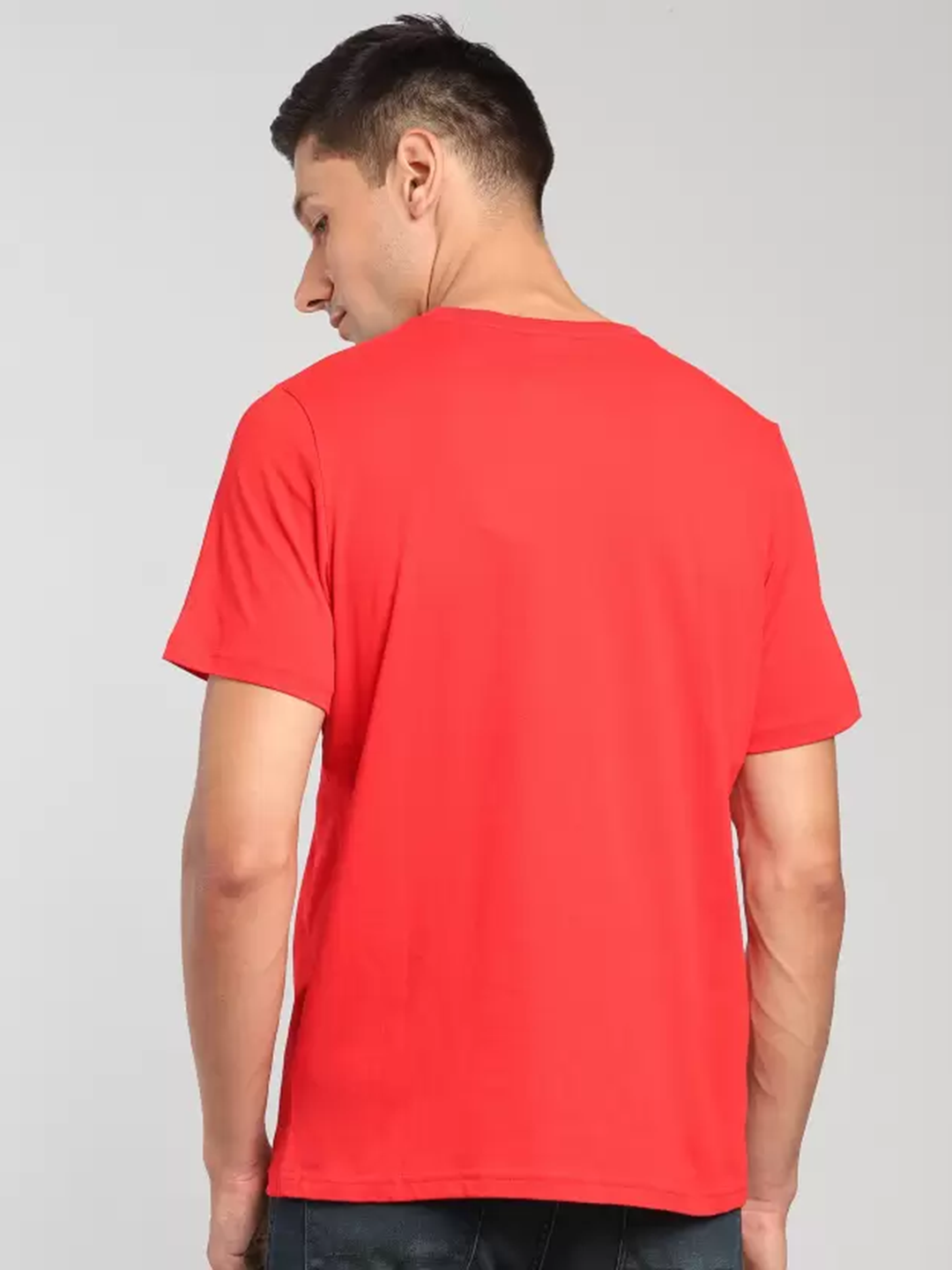 Puma Men Red & White Printed Graphic Photo Print T-Shirts (3)