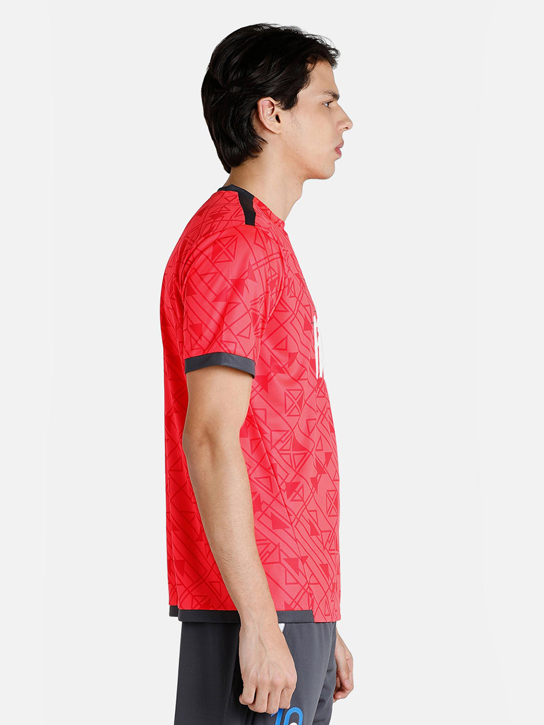 Puma Men Red & White Printed Neymar Jr Football Jersey T-Shirts (4)