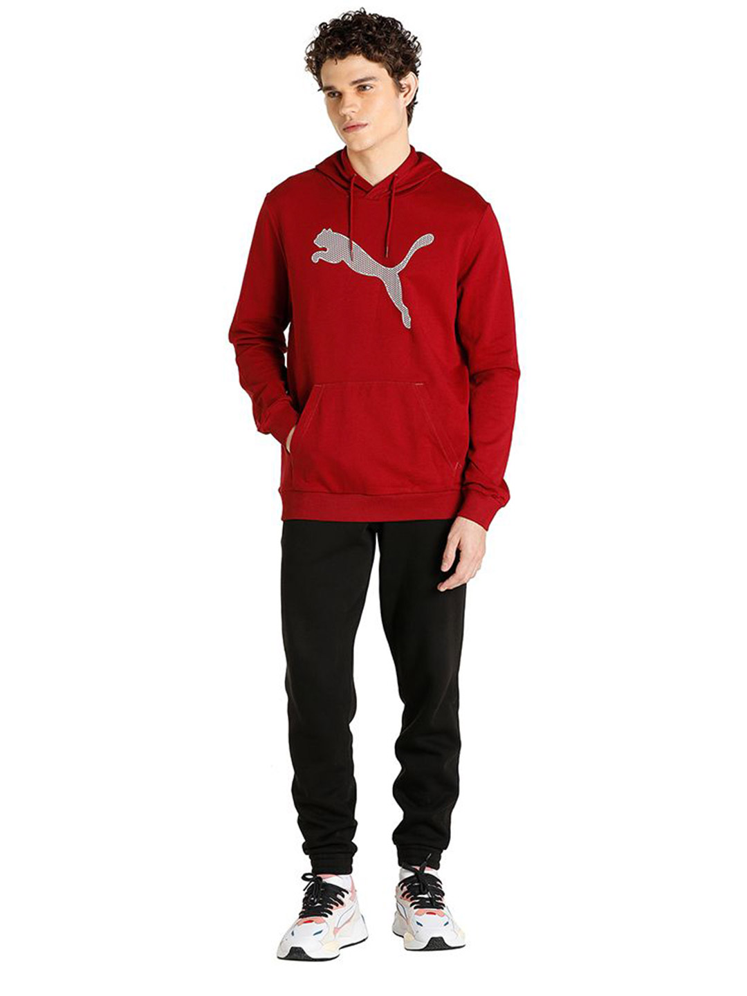 Puma Men Rhubarb Printed PUMA Hoodie (5)