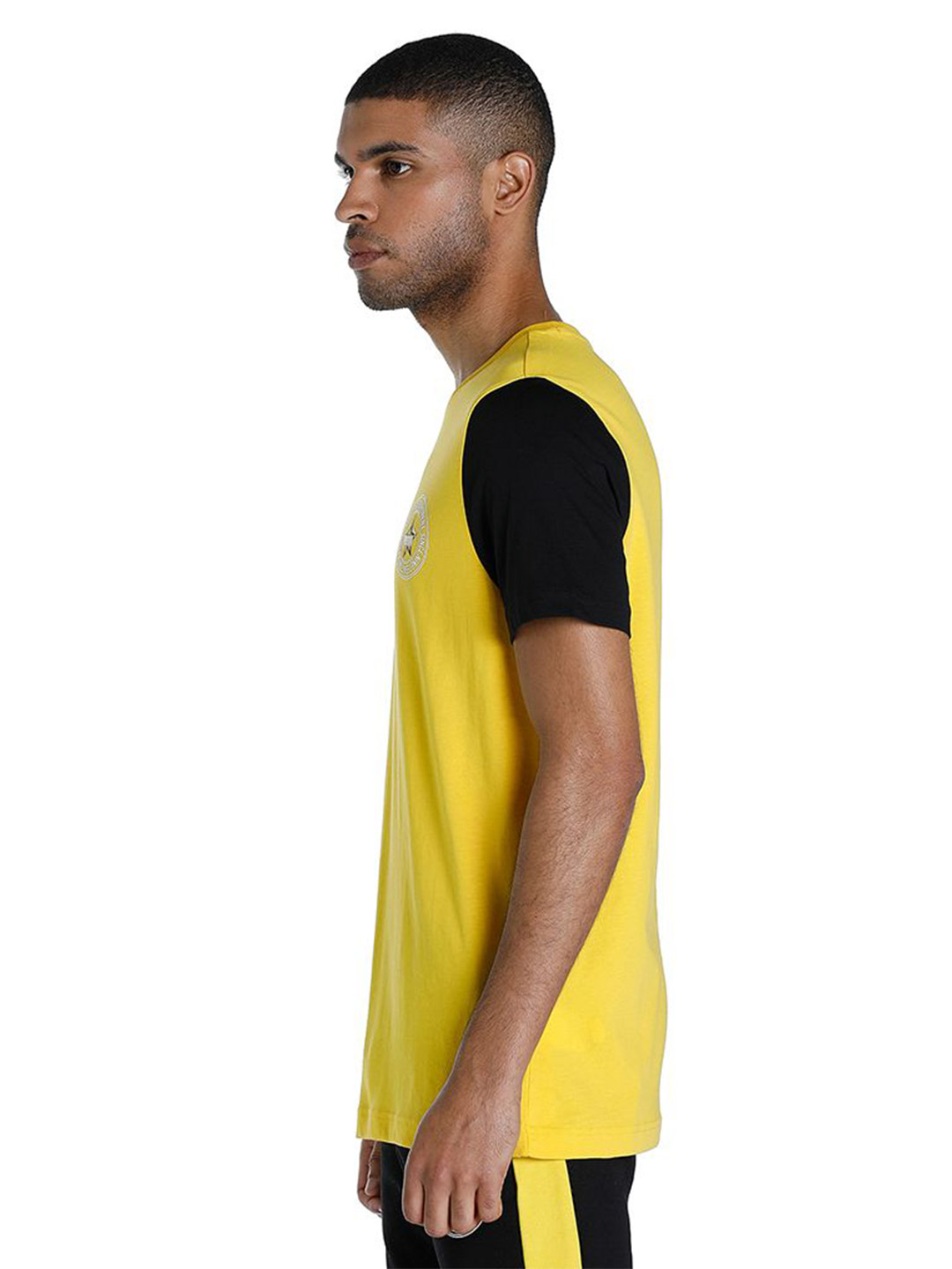 Puma Men Sun Ray Yellow Printed PUMA x 1DER KL Rahul Varsity T-Shirt (3)