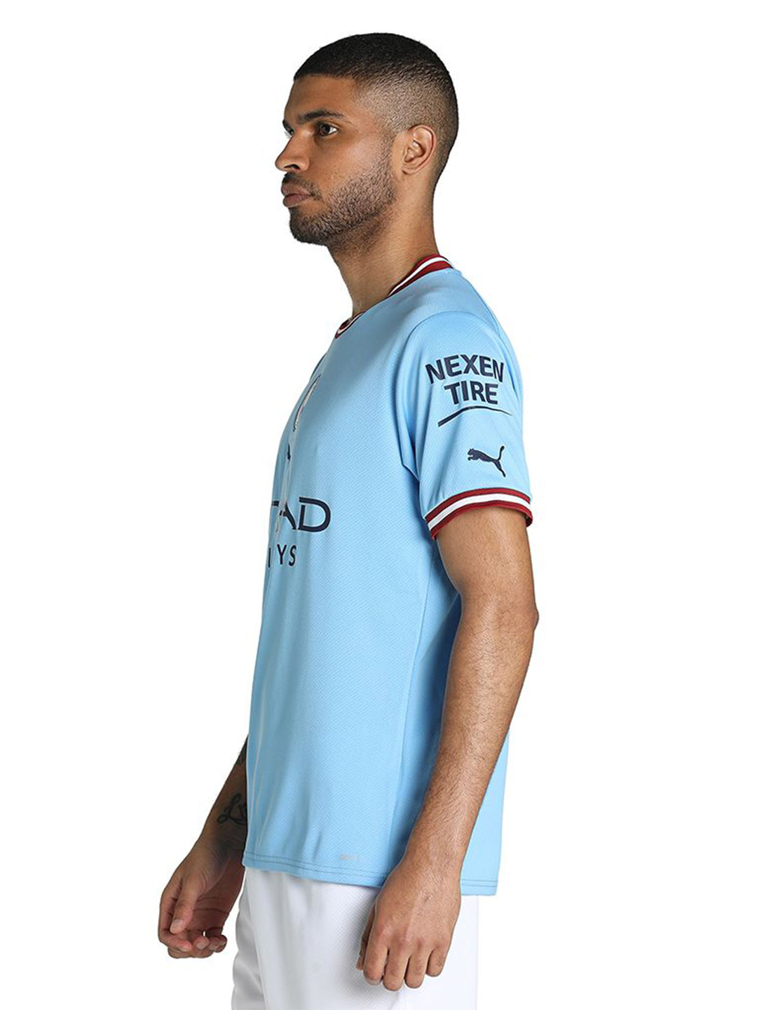 Puma Men Team Light Blue-Intense Red Printed Manchester City FC Home Replica Jersey (2)