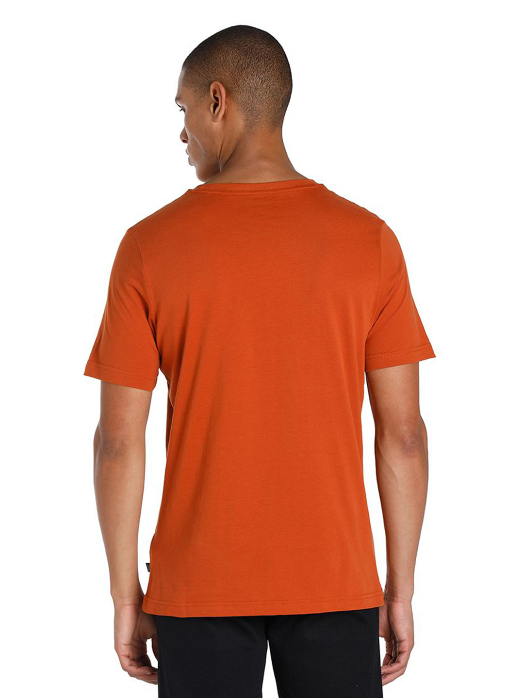 Puma Men Warm Chestnut Printed Essentials Elevated T-Shirt (3)