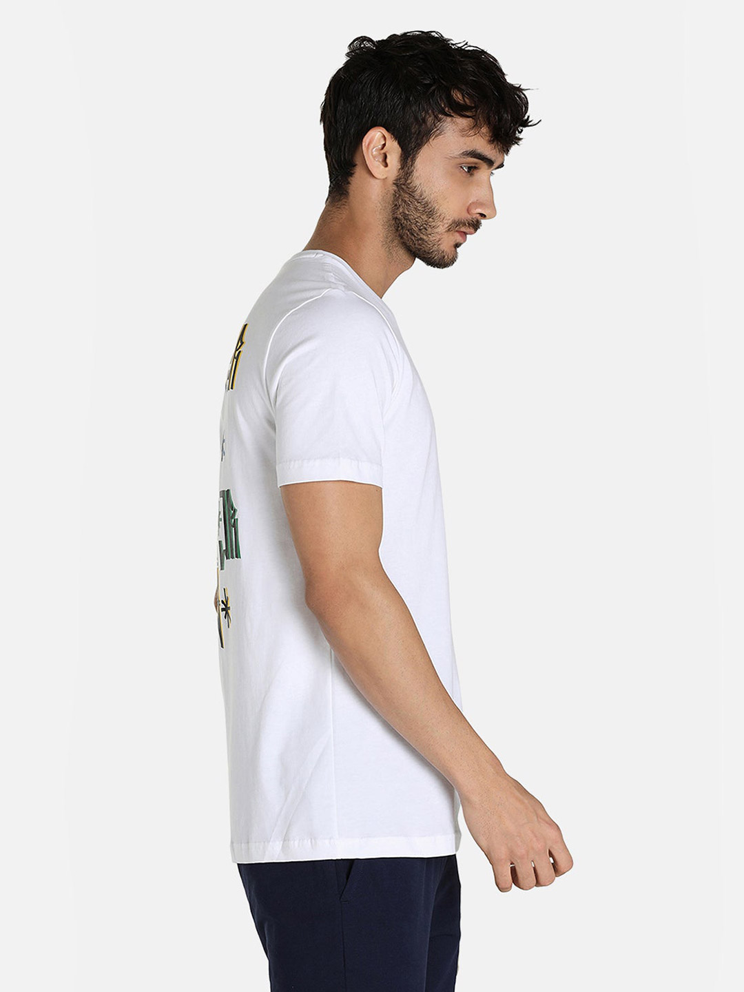 Puma Men White & Black Printed Neymar Jr Copa T-Shirts (2)