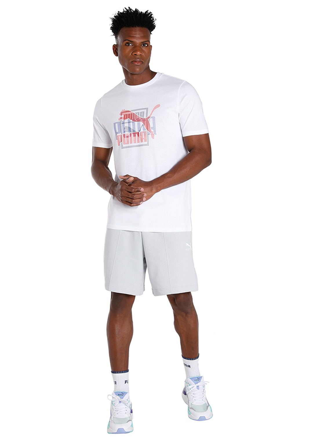 Puma Men White CLASSICS GEN Graphic T-Shirt (5)