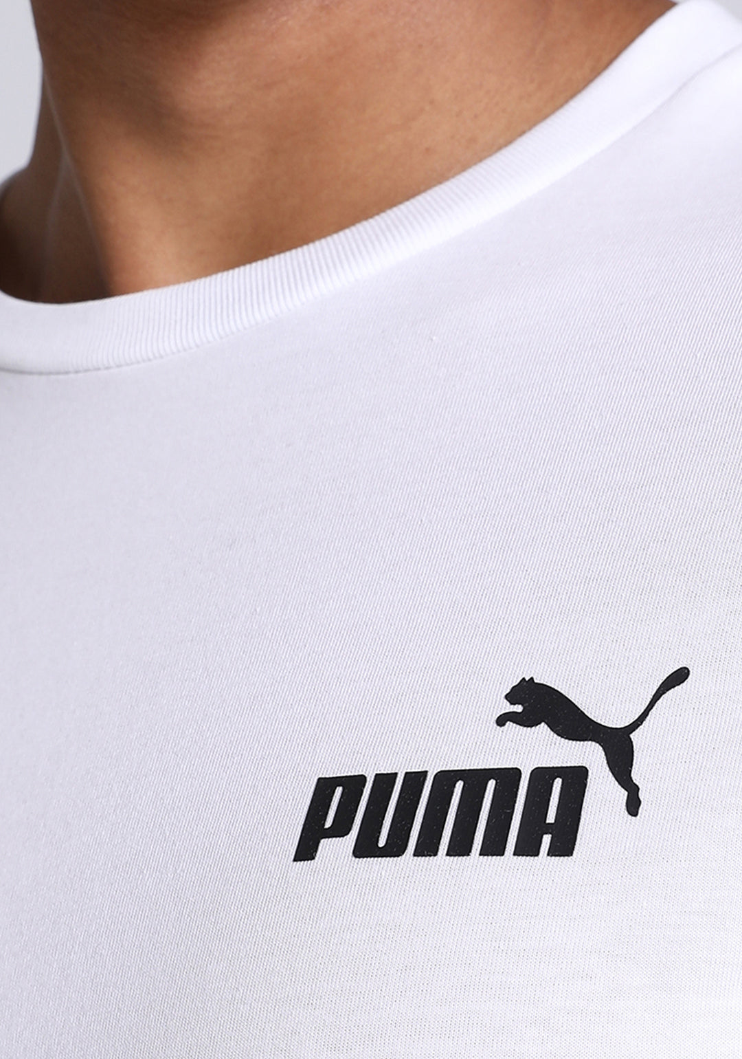 Puma Men White ESS+ Tape T-Shirt (5)