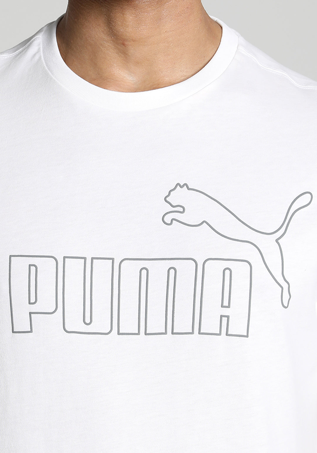 Puma Men White ESS ELEVATED T-Shirt (5)