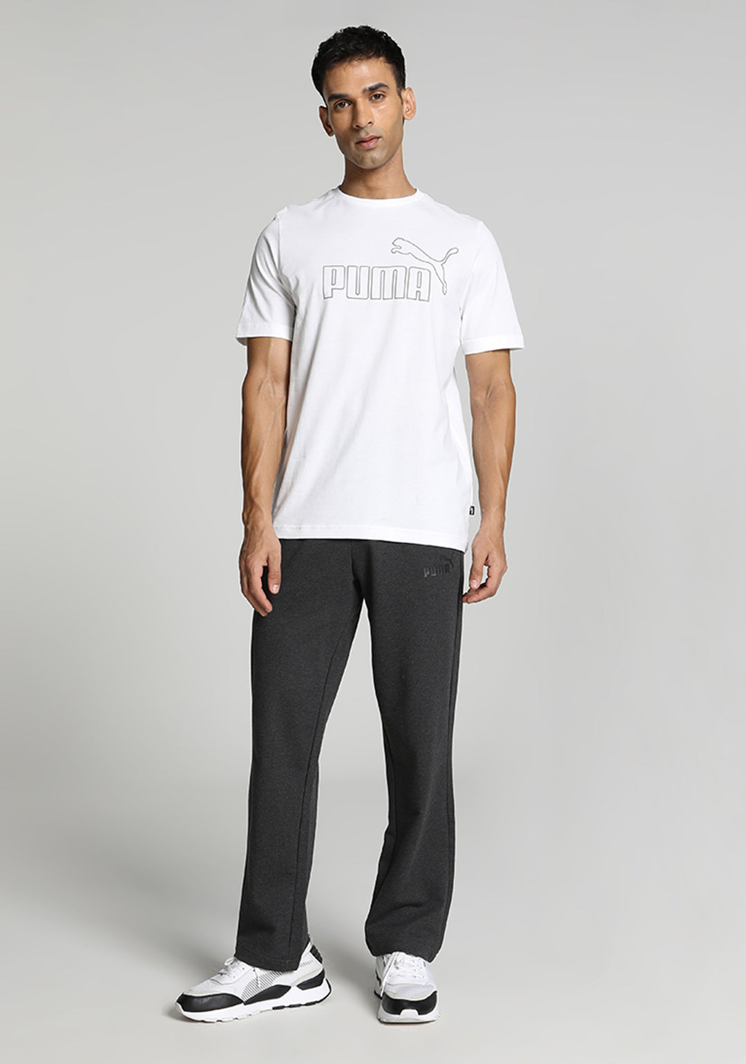 Puma Men White ESS ELEVATED T-Shirt (4)
