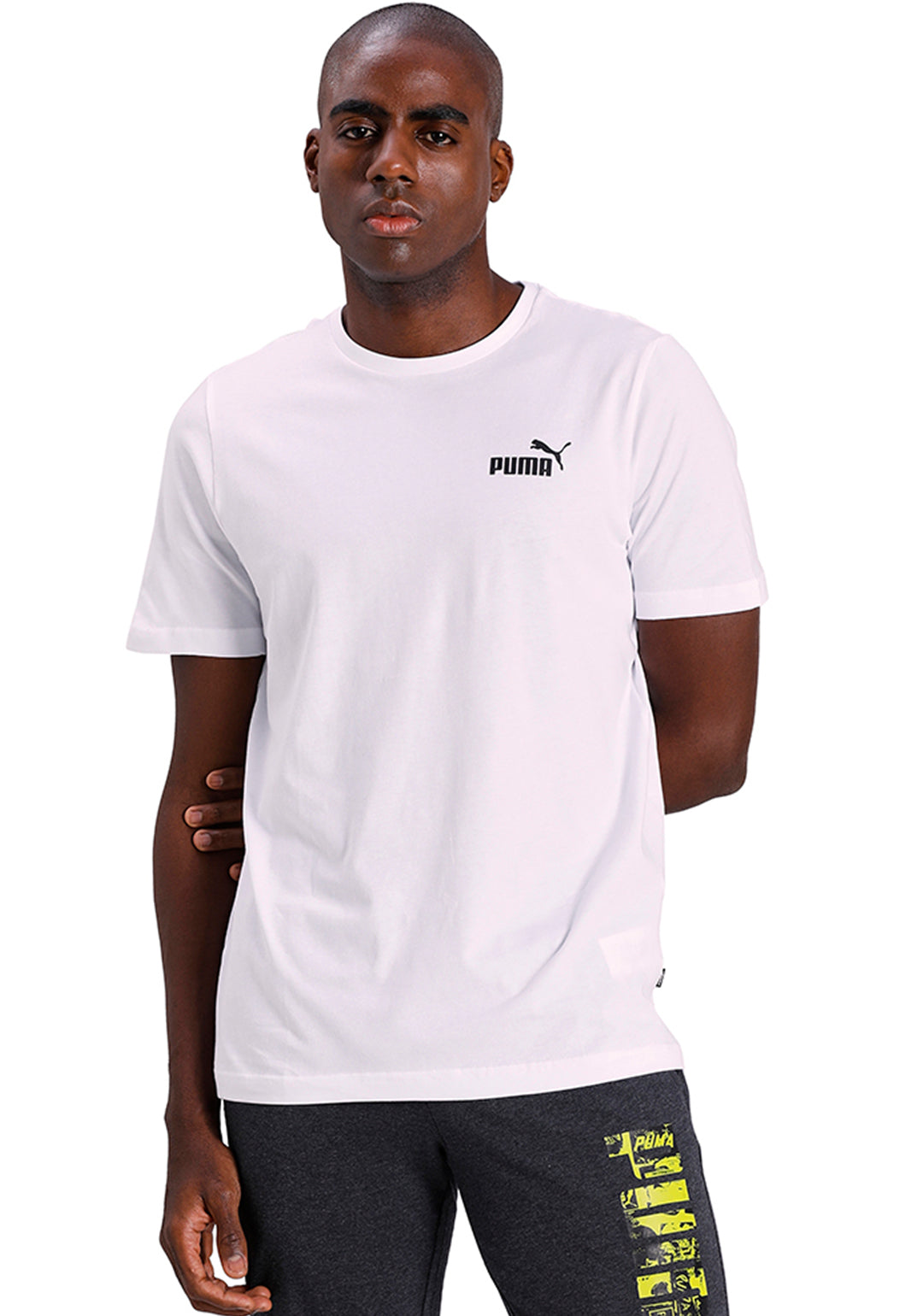 Puma Men White ESS Small Logo T-Shirt (1)