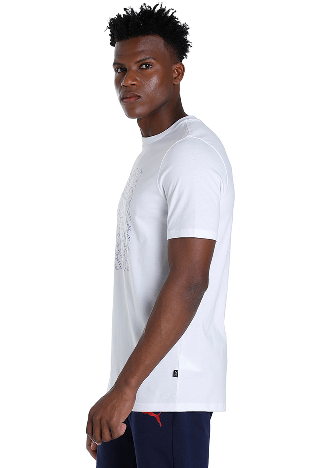 Puma Men White GRAPHICS Cat T-Shirt (2)