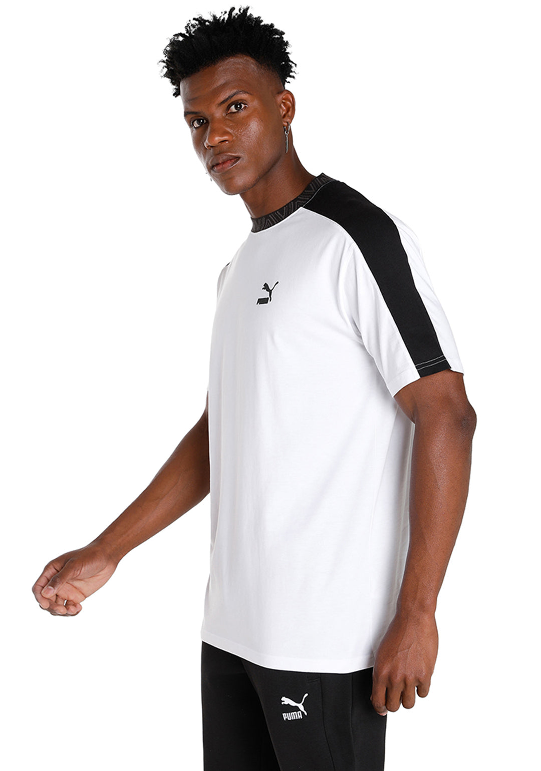 Puma Men White T7 TREND 7ETTER T-Shirt (2)