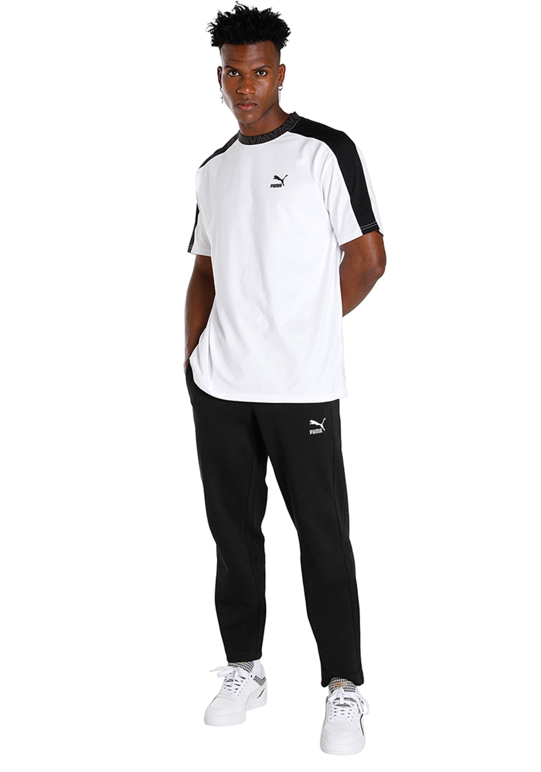 Puma Men White T7 TREND 7ETTER T-Shirt (6)