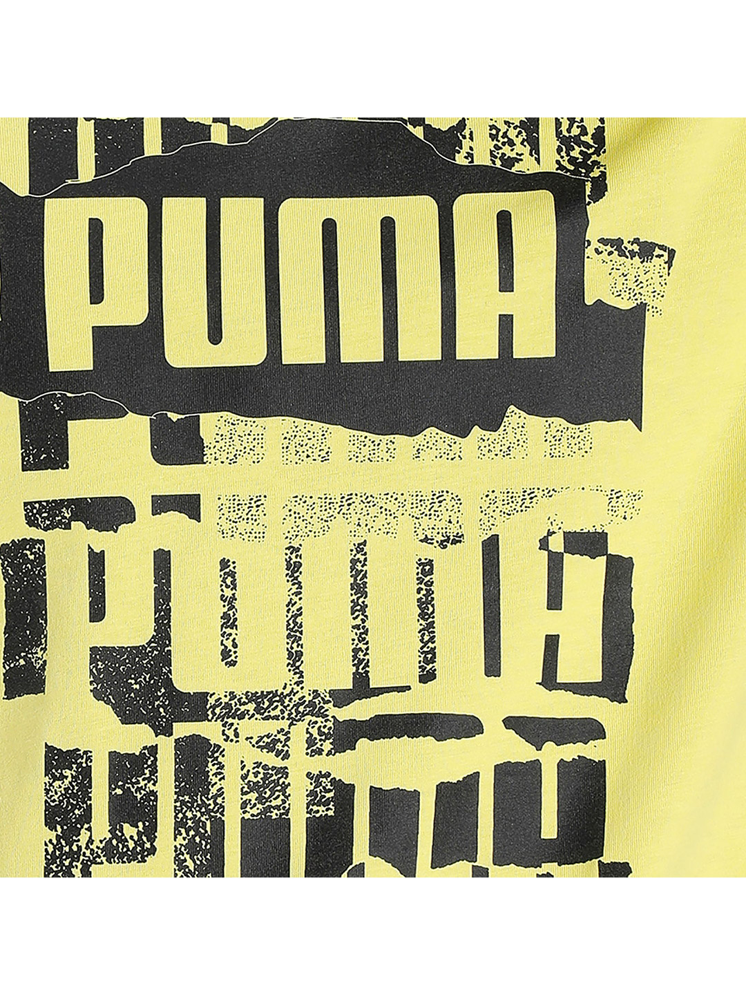 Puma Men Yellow & Black Graphic Printed T-Shirts (6)