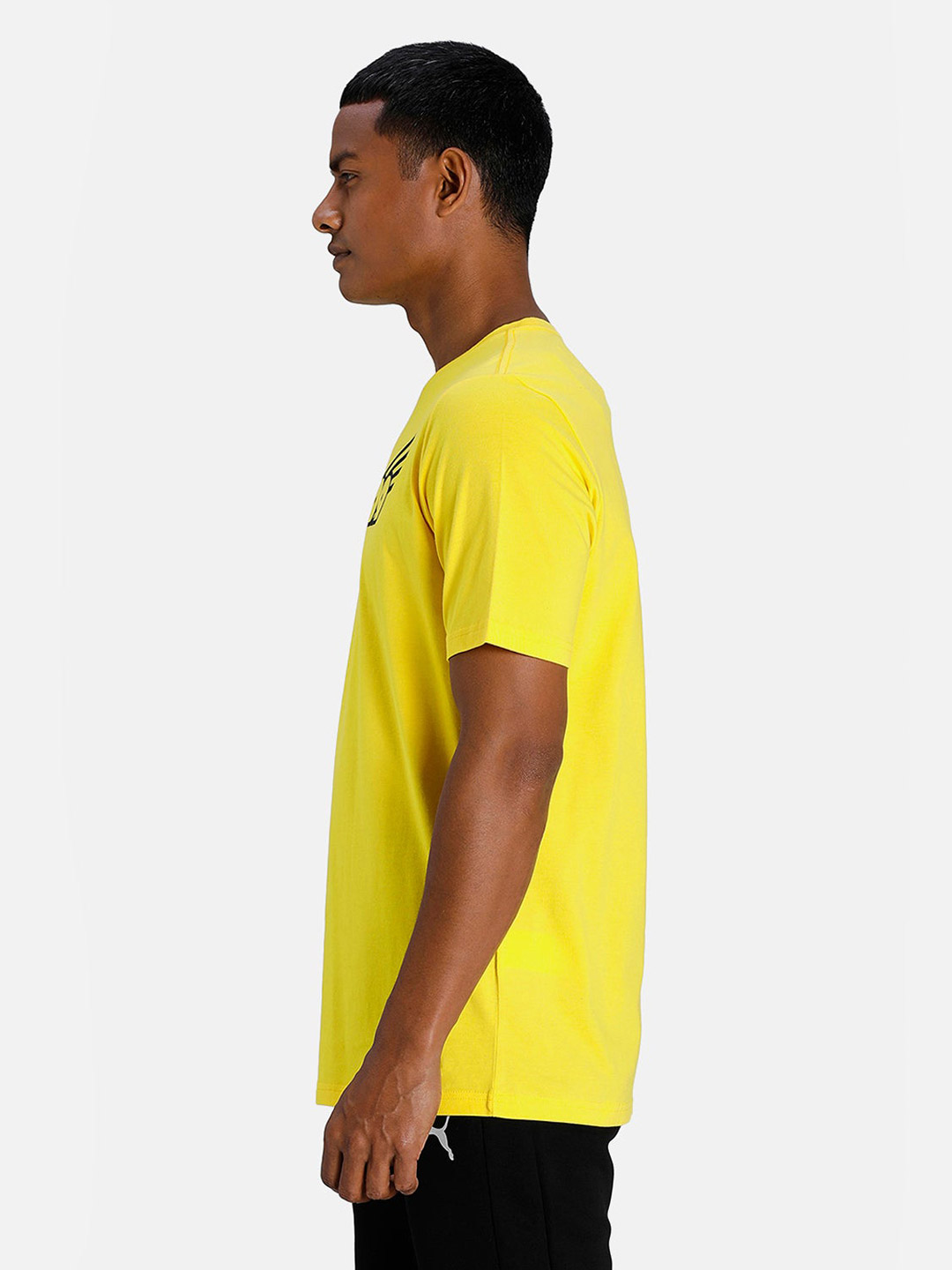 Puma Men Yellow & Black Printed Borussia Dortmund Football Core T-Shirts (2)