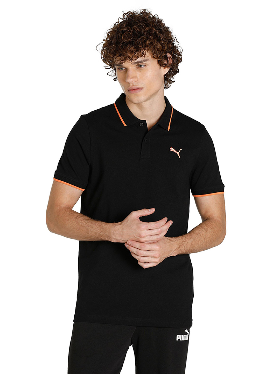 Puma Puma Black Collar Tipping Polo (1)