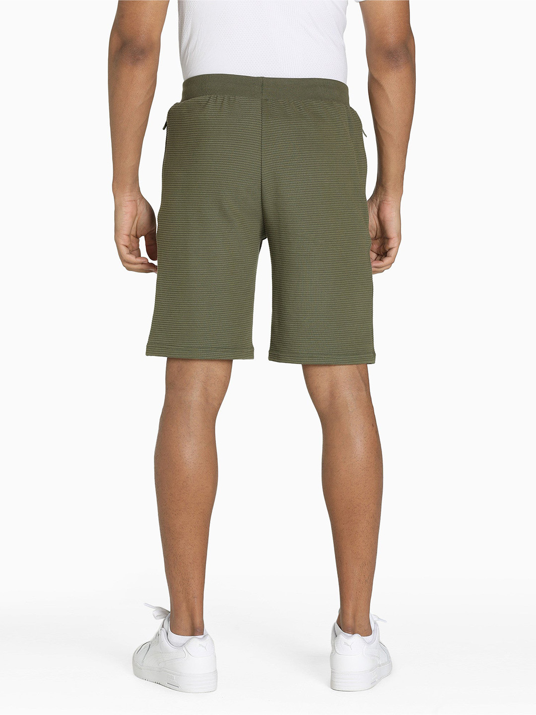 Puma Puma Ottoman Shorts Dark Green Moss (2)