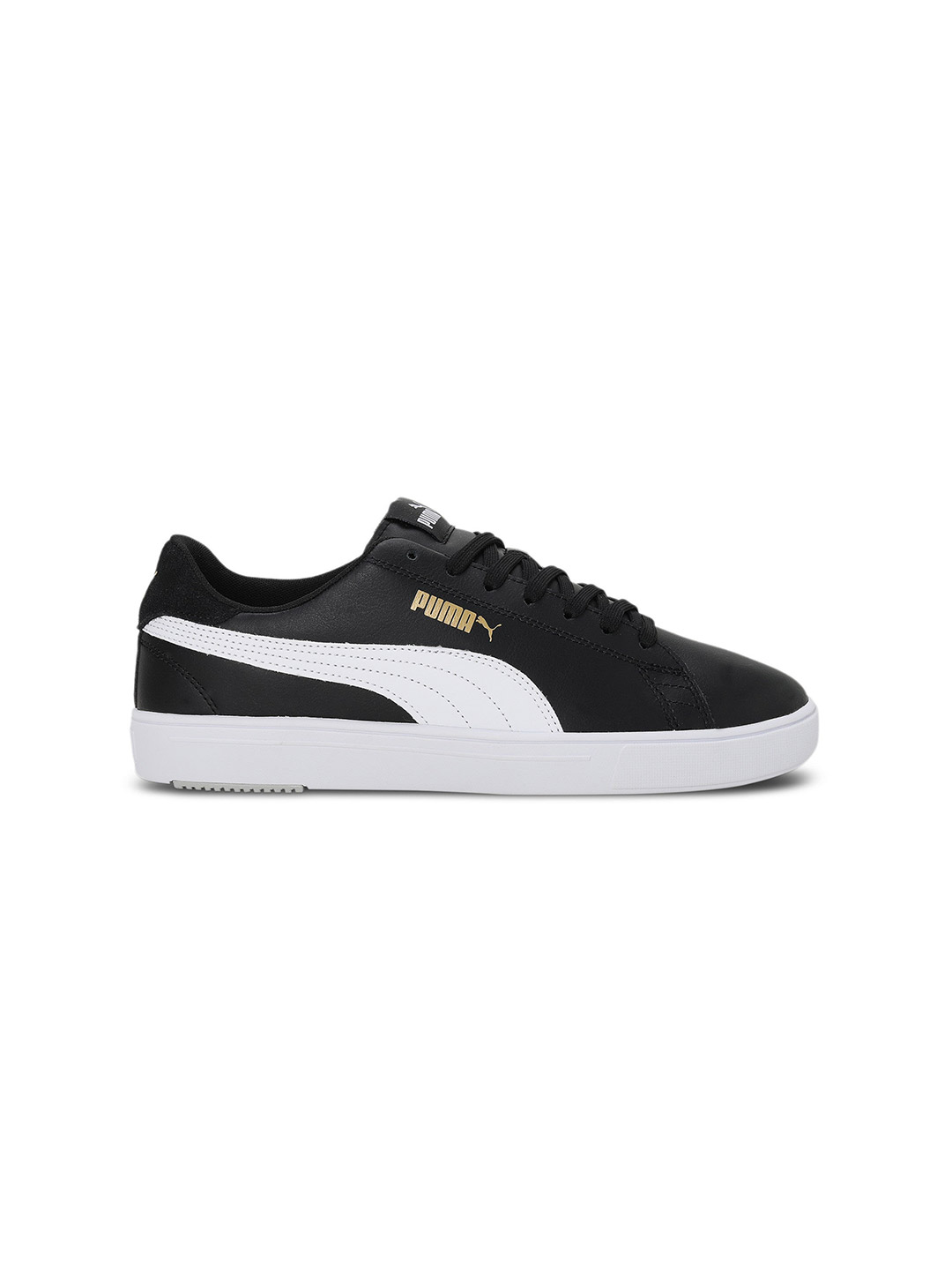 Puma PUMA Serve Pro Lite Black and White Team Gold Shoes (1)