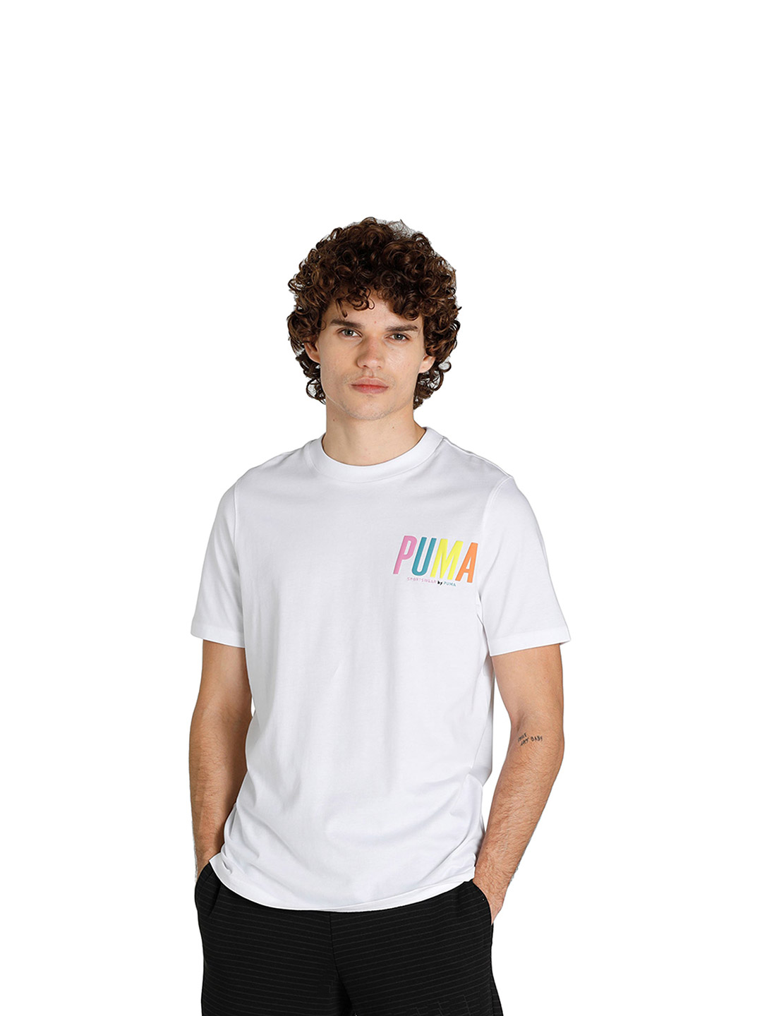 Puma Puma SWxP Graphic T-Shirt White (1)