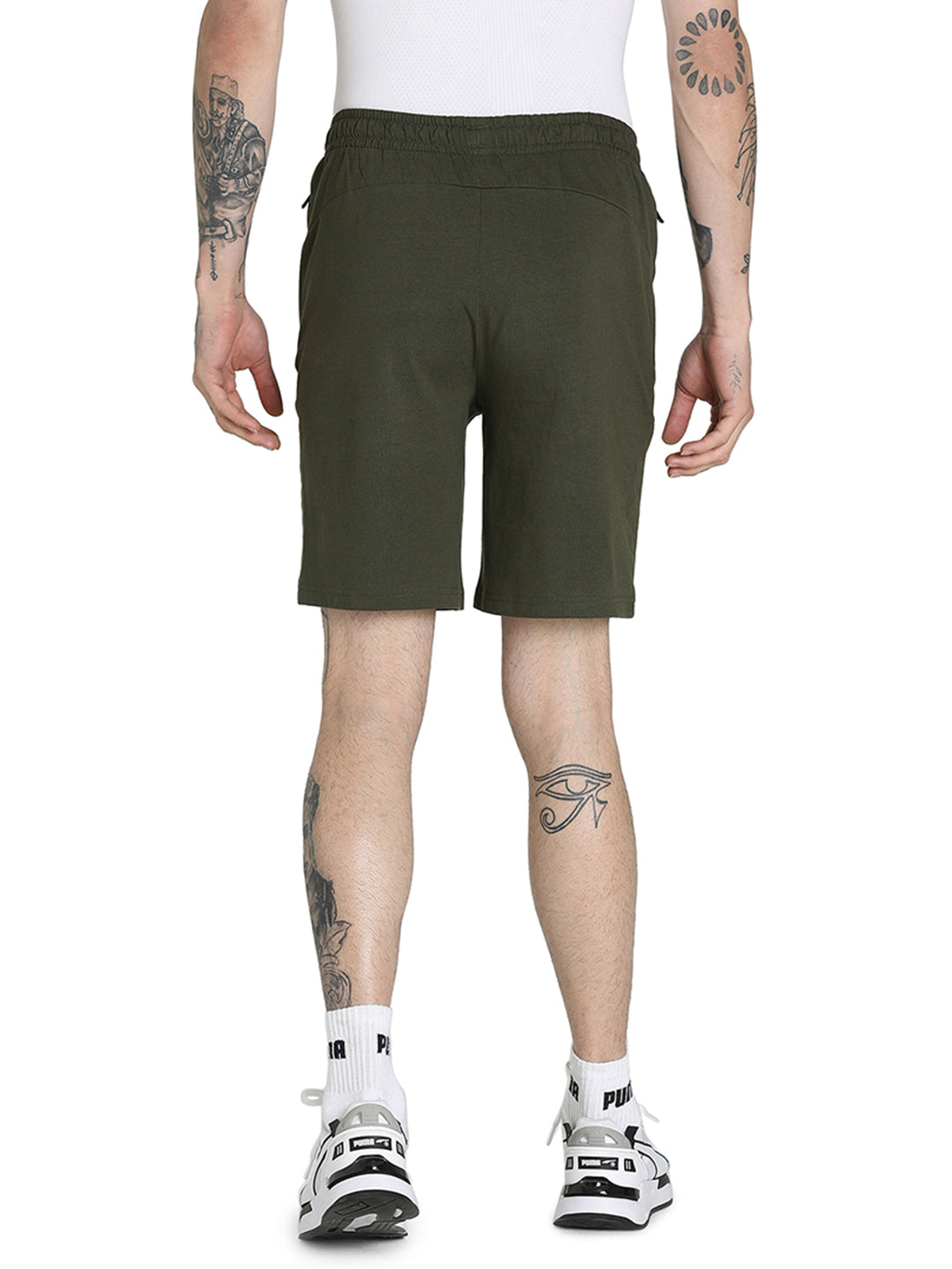 Puma Puma Zippered Jersey Shorts Forest Night (3)