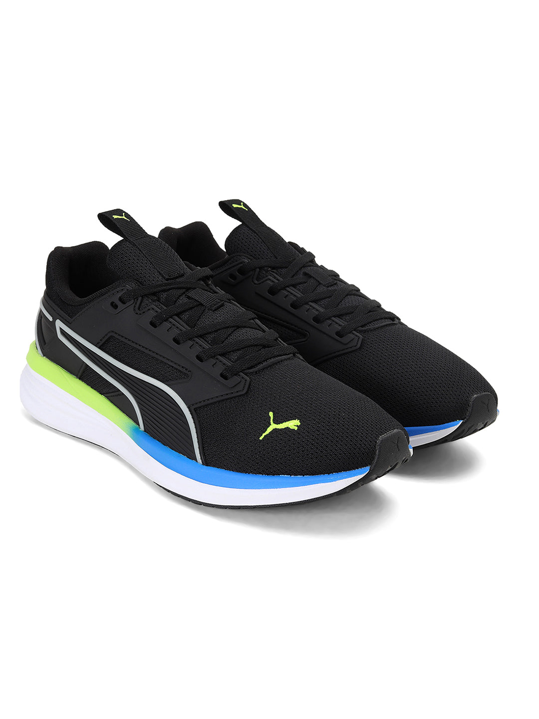 Puma Unisex Black and Lime Green Transport Cage Sports Shoes (1)