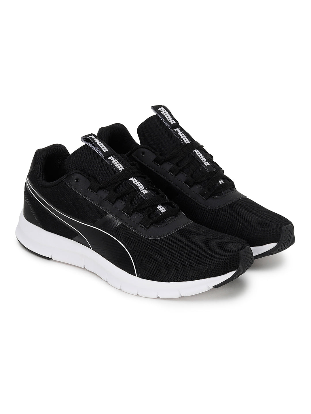 Puma Unisex Black and White Dual Flex Sports Shoes (1)