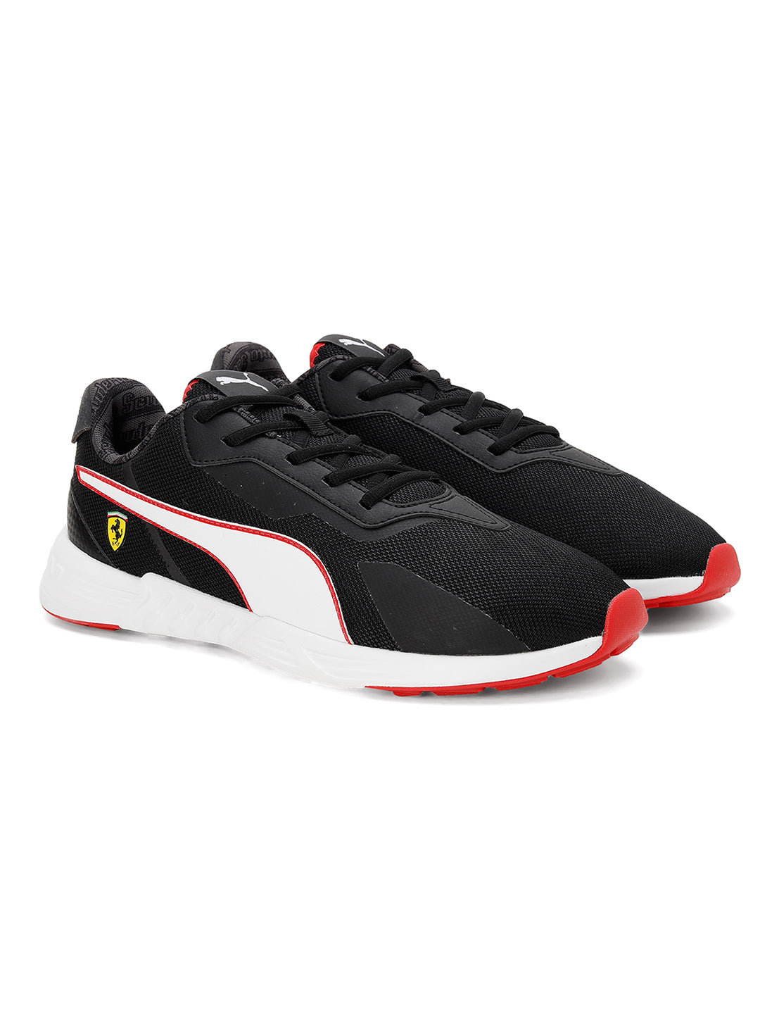 Puma Unisex Black and White Ferrari Tiburion Sports Shoes (1)