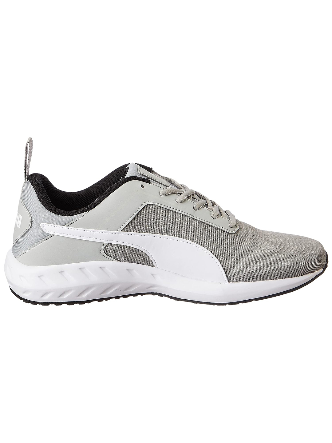 Puma Unisex Grey & White Flex Run Sneakers (1)