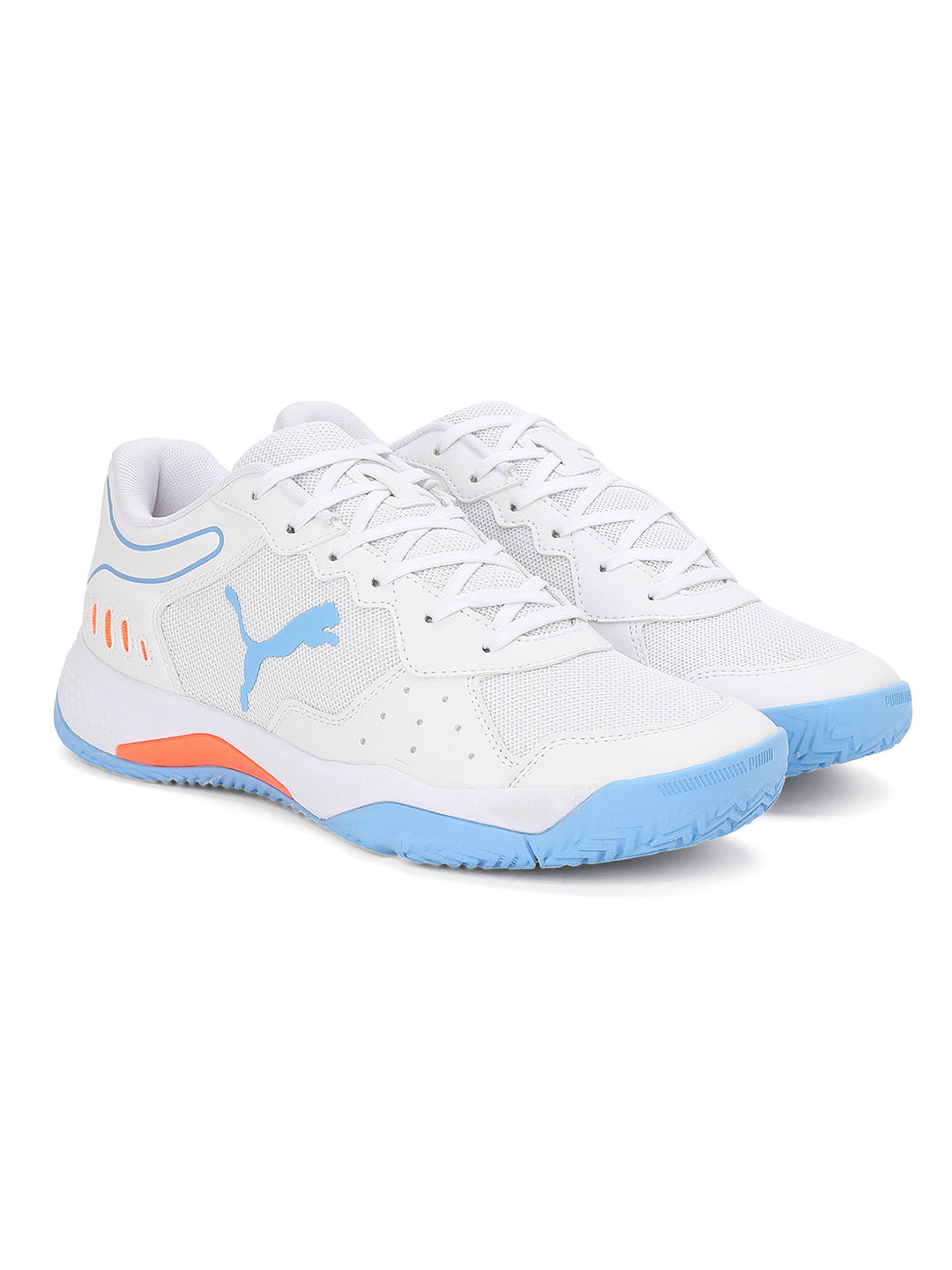 Puma Unisex White and Black Solarsmash RCT Sports Shoes (1)
