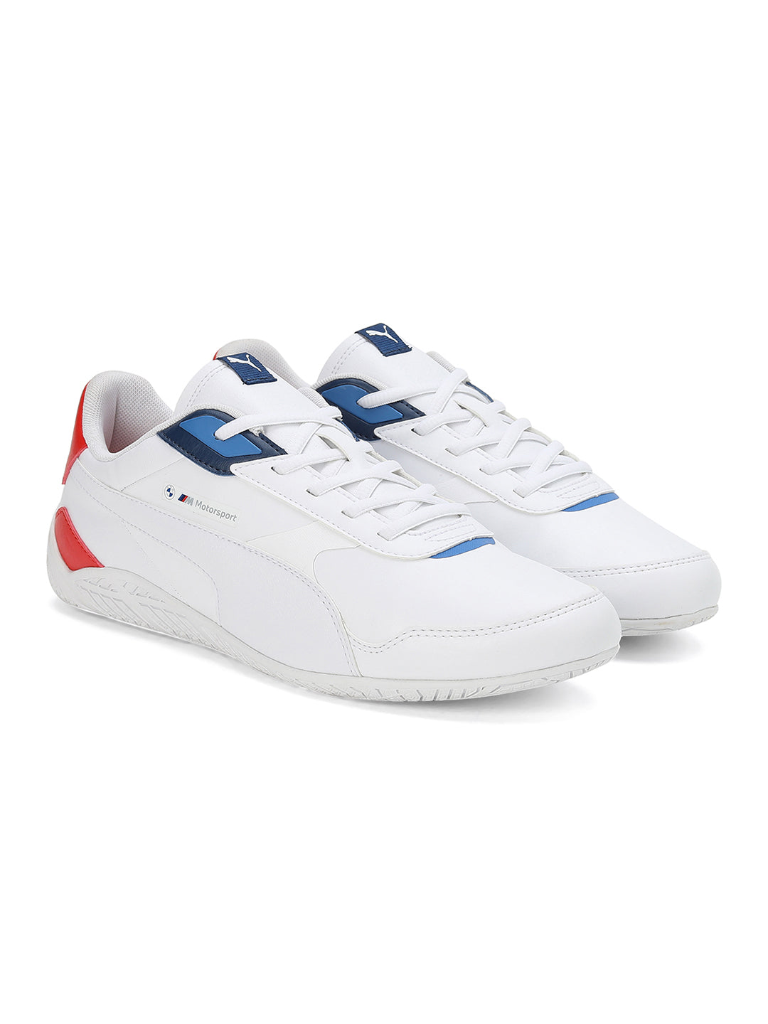 Puma Unisex White and Red BMW MMS RDG Cat 2.0 Sports Shoes (1)