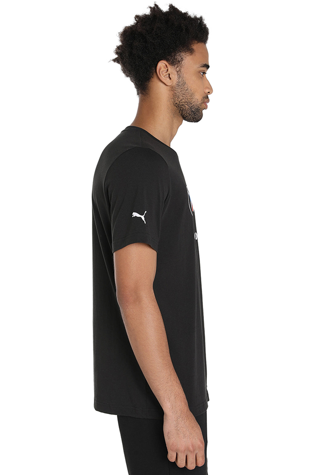 Puma X BMW Men Black BMW MMS ESS Logo T-Shirt (4)