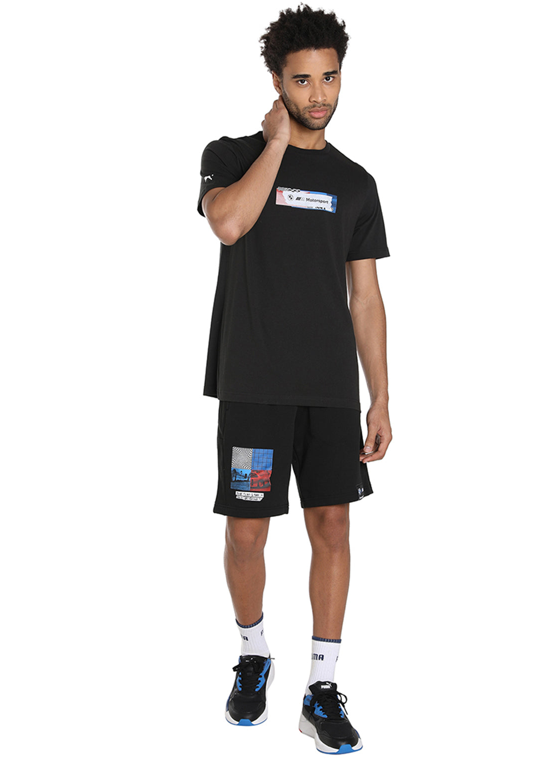 Puma X BMW Men Black BMW MMS Statement Logo T-Shirt (5)