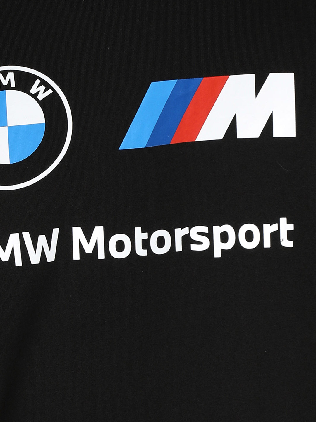 Puma X BMW Men BMW MMS ESS Logo Black Half Sleeve Round Neck T-Shirt (5)