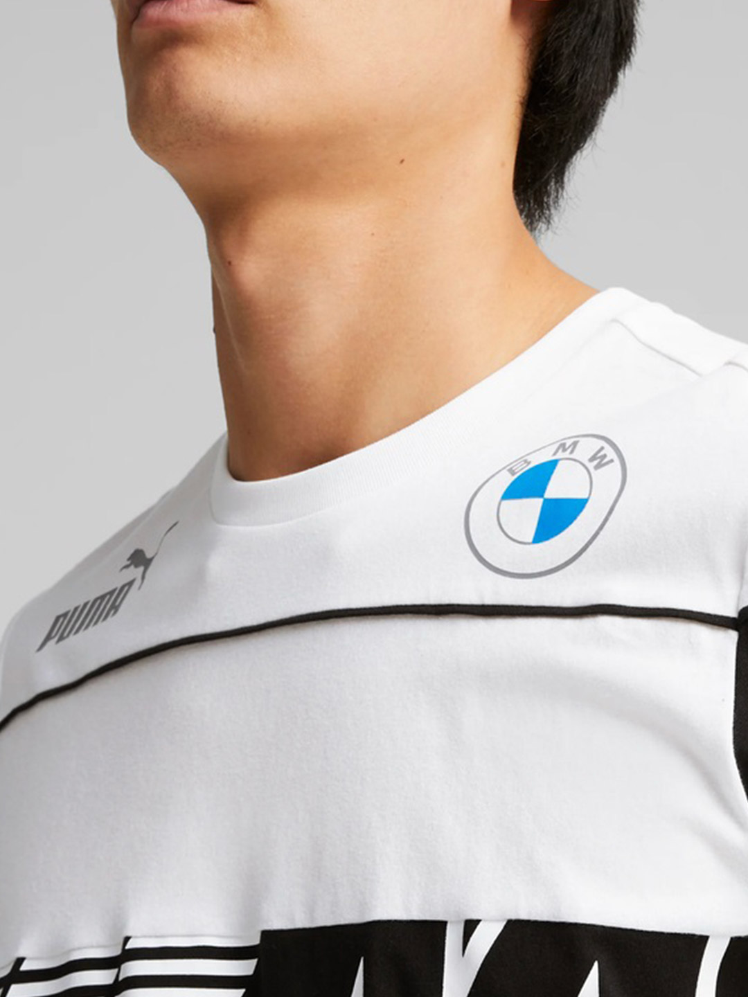 Puma X BMW Men White & Black BMW M Motorsport SDS Printed T-Shirt (3)