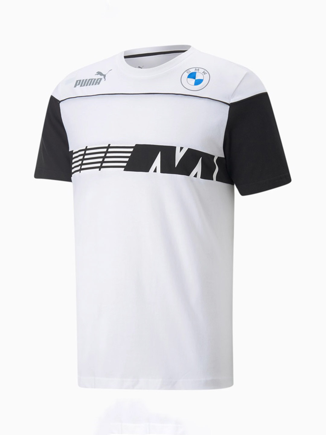 Puma X BMW Men White & Black BMW M Motorsport SDS Printed T-Shirt (1)