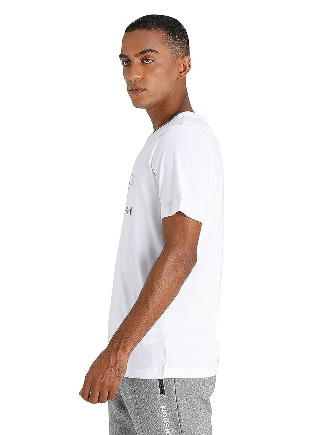 Puma X BMW Men White BMW MMS ESS Logo Printed Round Neck Half Sleeves T-Shirt (3)