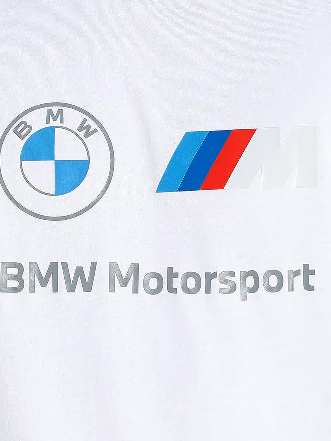 Puma X BMW Men White BMW MMS ESS Logo Printed Round Neck Half Sleeves T-Shirt (6)
